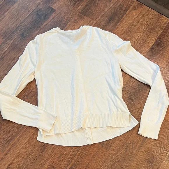 XS LOFT Sweater Bundle - Soft Knit Stripe & Cream Sweaters - Picture 4 of 10